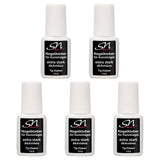 SN Nageldesign Nagelkleber Tipkleber 7,5g mit Pinsel extra stark dickviskos 5 Stück