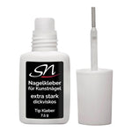 SN Nageldesign Nagelkleber Tipkleber 7,5g mit Pinsel extra stark dickviskos offen