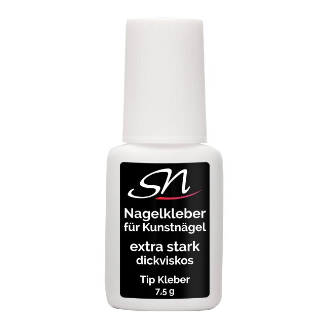 SN Nageldesign Nagelkleber Tipkleber 7,5g mit Pinsel extra stark dickviskos