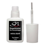SN Nageldesign Nagelkleber Tipkleber 7,5g mit Pinsel extra stark offen