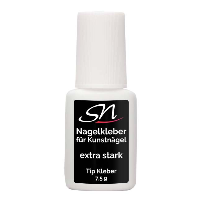 SN Nageldesign Nagelkleber Tipkleber 7,5g mit Pinsel extra stark