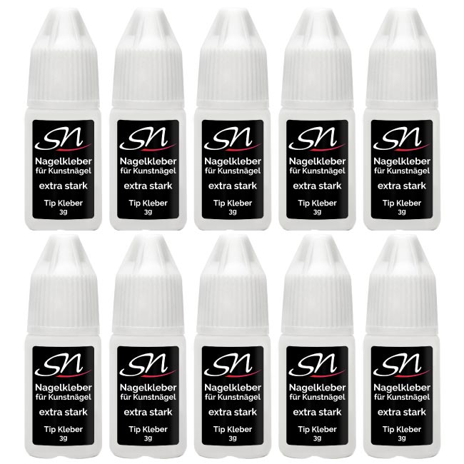 SN Nagelkleber Tipkleber extra stark 3g 10 Stück
