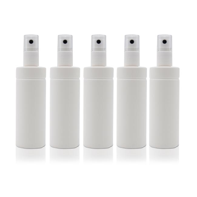 Sprühflasche mit Zerstäuber 100ml weiss 5 Stück