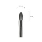 Gel Pinsel Katzenzunge oval Full Cover Groesse 4 Maße SN Nageldesign