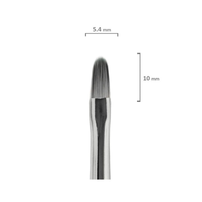 Gel Pinsel Katzenzunge oval Full Cover Groesse 4 Maße SN Nageldesign