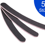 Nagelfeile gebogen schwarz 100 180 5 Stück