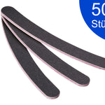 Nagelfeile gebogen schwarz 100 180 50 Stück