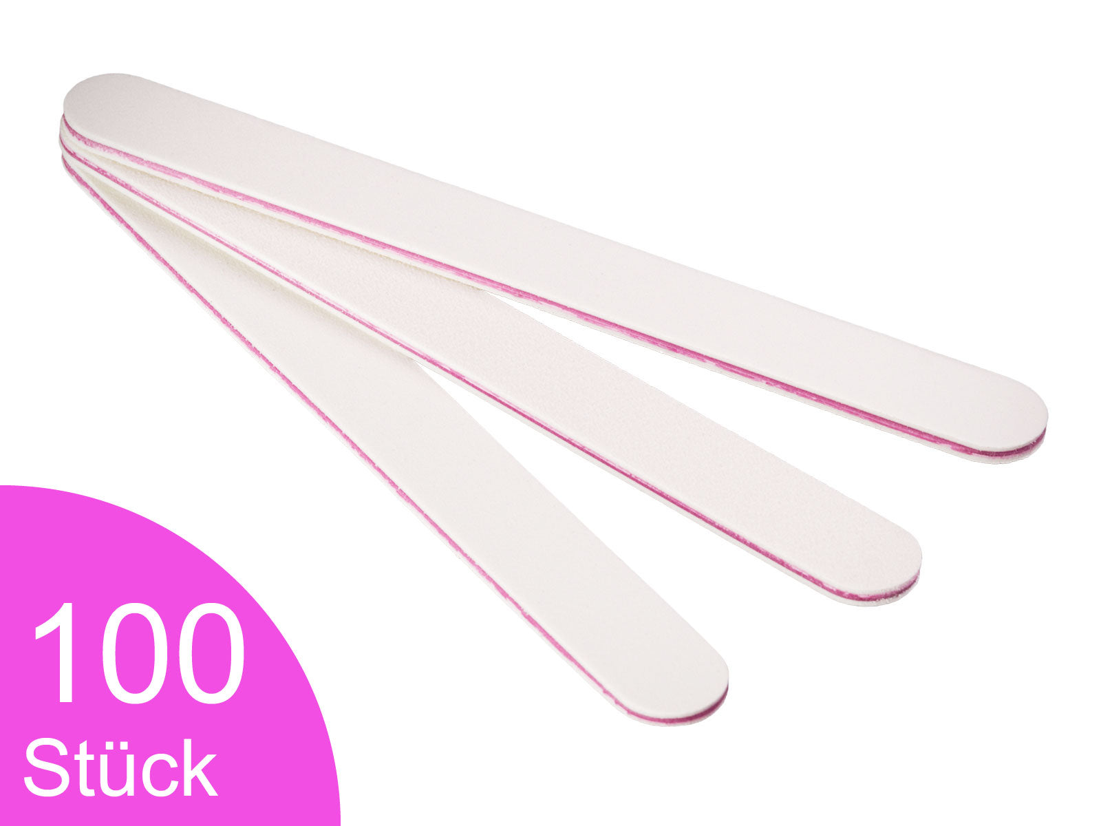 Nagelfeile gerade weiß 100 180 100 Stück