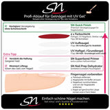 SN Quick Finish Anleitung für UV Gel