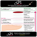 SN Quick Finish Anleitung für Polygel Versiegelung