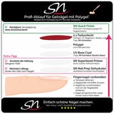 SN Quick Finish Anleitung für Polygel Versiegelung