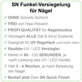 SN Quick Finish Glitzer Silber Vorteile