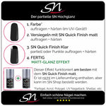 SN Quick Finish partielle Versiegelung für Gelnägel und Acrylnägel