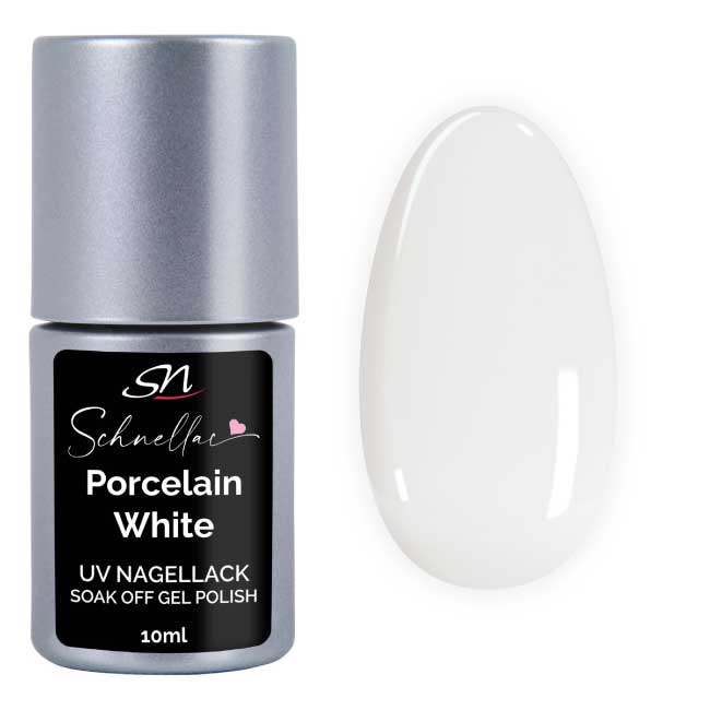 SN Schnellac Porcelain White Shellac UV Nagellack soft weiss milchig SN203