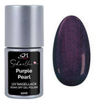 SN Schnellac Purple Pearl Shellac UV Nagellack violett perlmutt deckend SN215