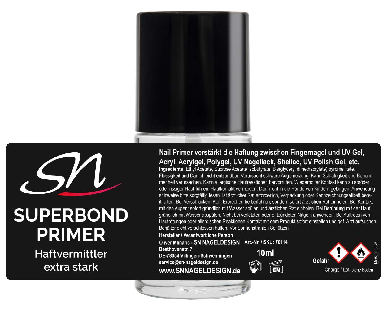 SN Superbond Primer Etikett