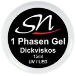 SN 1 Phasen Gel dickviskos UV / LED Nagelgel 15ml