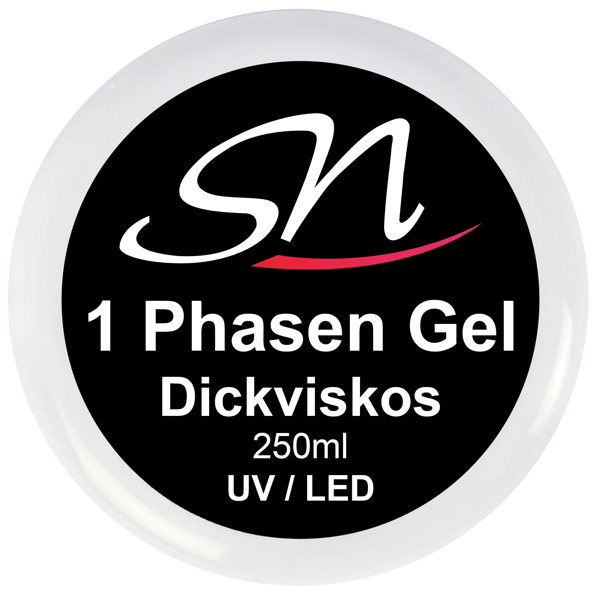 SN 1 Phasen Gel dickviskos UV / LED Nagelgel 250ml