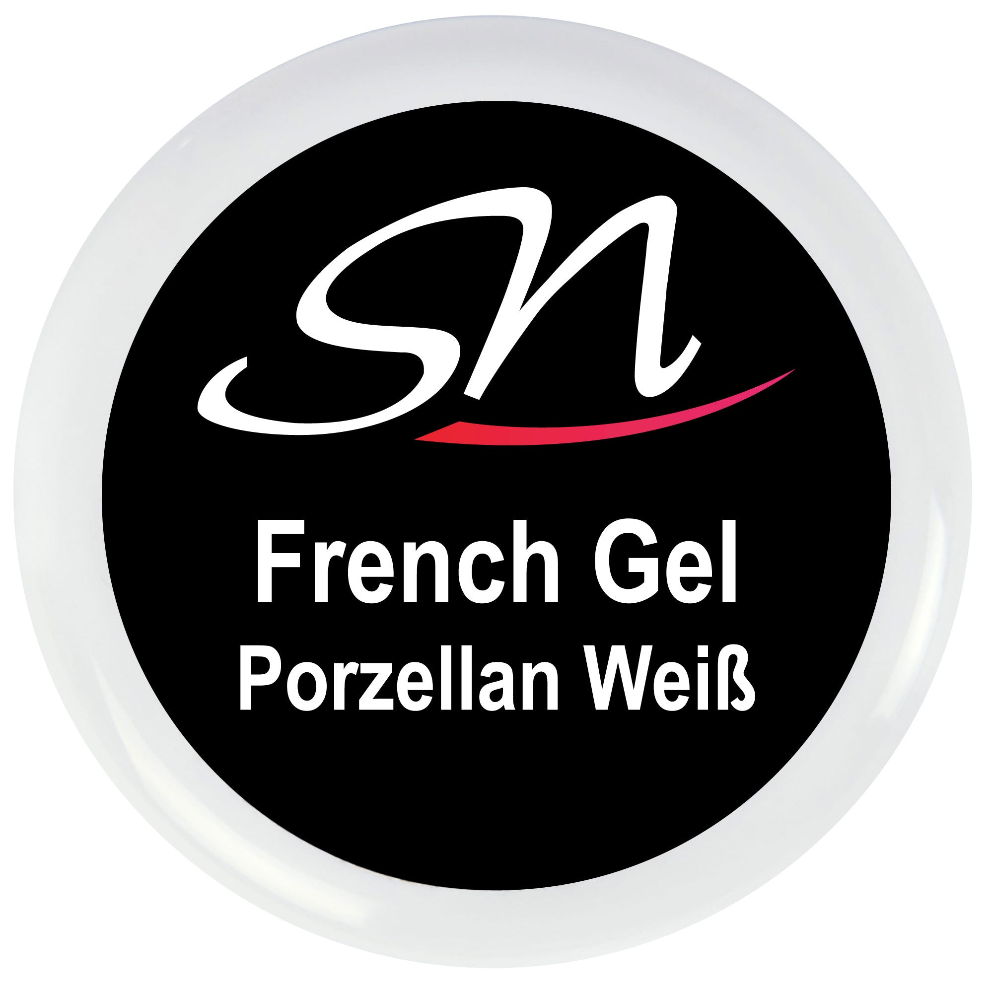 SN Nageldesign French Gel Porzellan weiss für Gelnägel