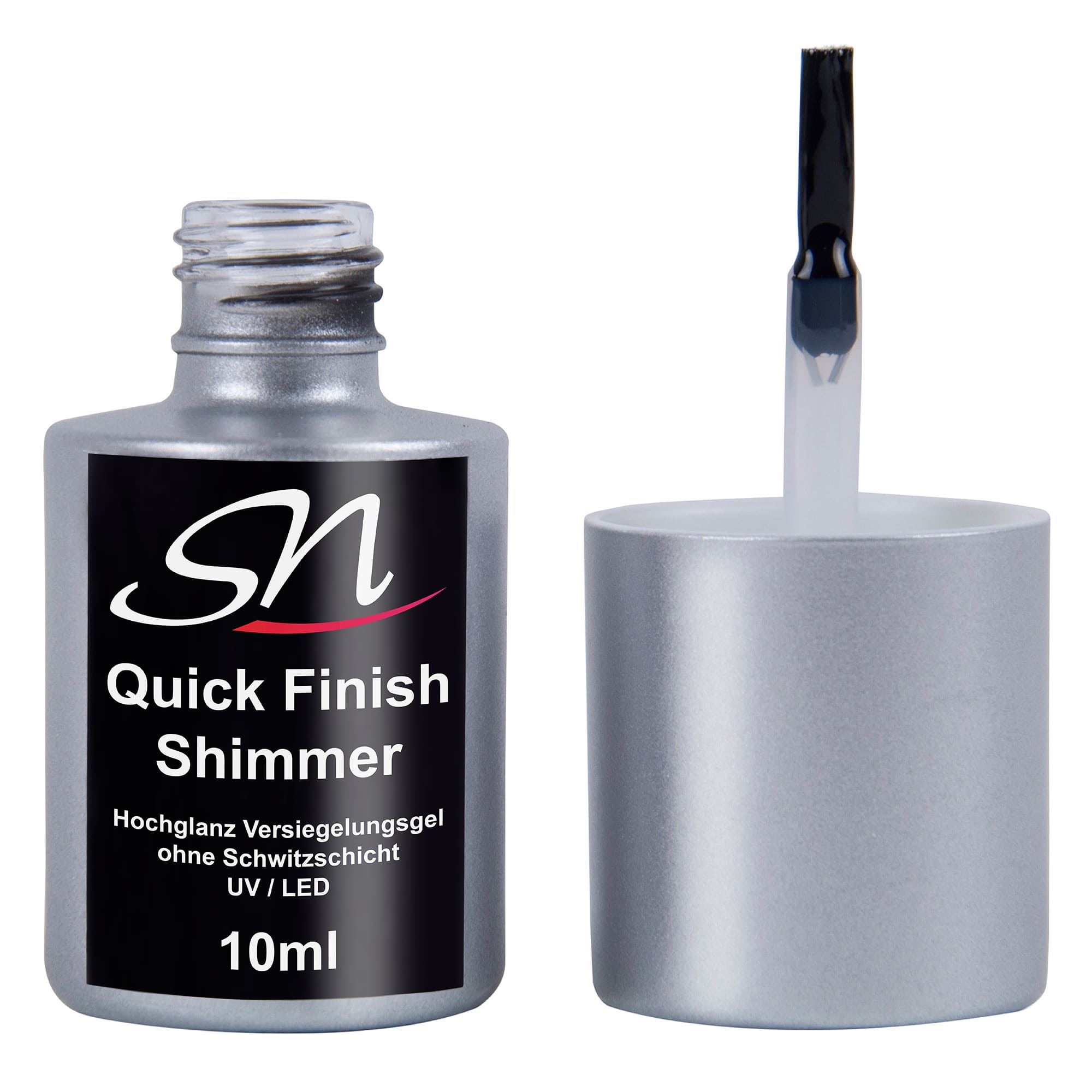 SN Quick Finish Shimmer UV LED Versiegelungsgel offen
